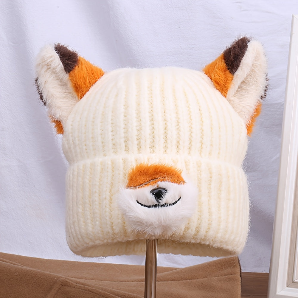 Cute Fox Ears Beanie Hat