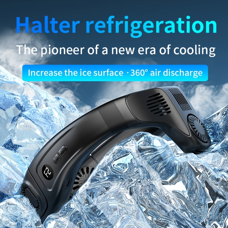 Wearable Neck Fan – Rechargeable, Quiet, Fast Cooling Relief