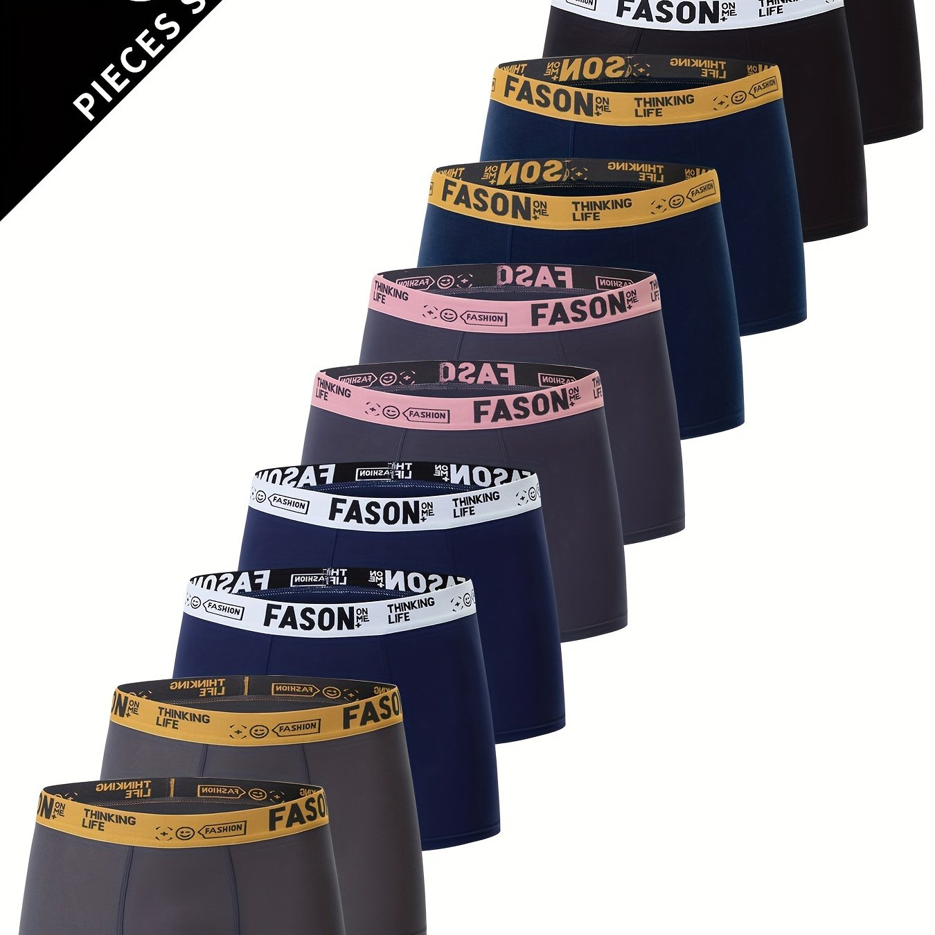 10-Piece Men's Underwear 10-Piece Men's Underwear, Printed 'fashion' design, Casual Boxer Briefs.