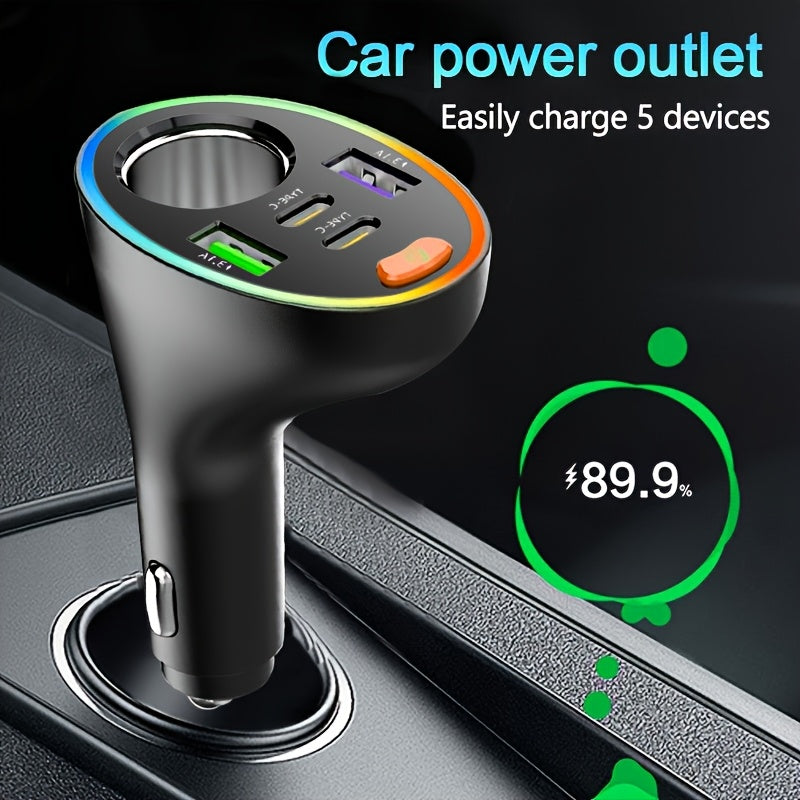 Fast Charging 2USB+2Type-C Car Charger Plug Lighter - Car Charging
