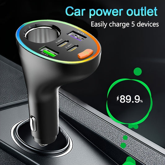 Fast Charging 2USB+2Type-C Car Charger Plug Lighter - Car Charging