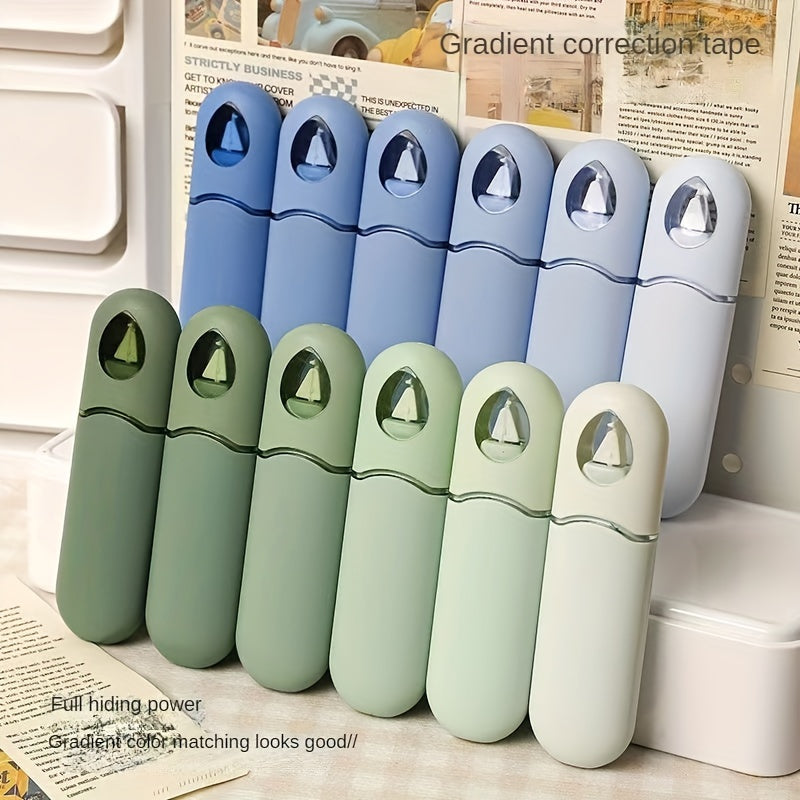6PCS Large Capacity Correction Tape Set with Durable ABS Material