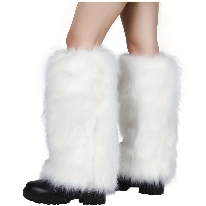 Women'S Faux Fur Leg Warmers
