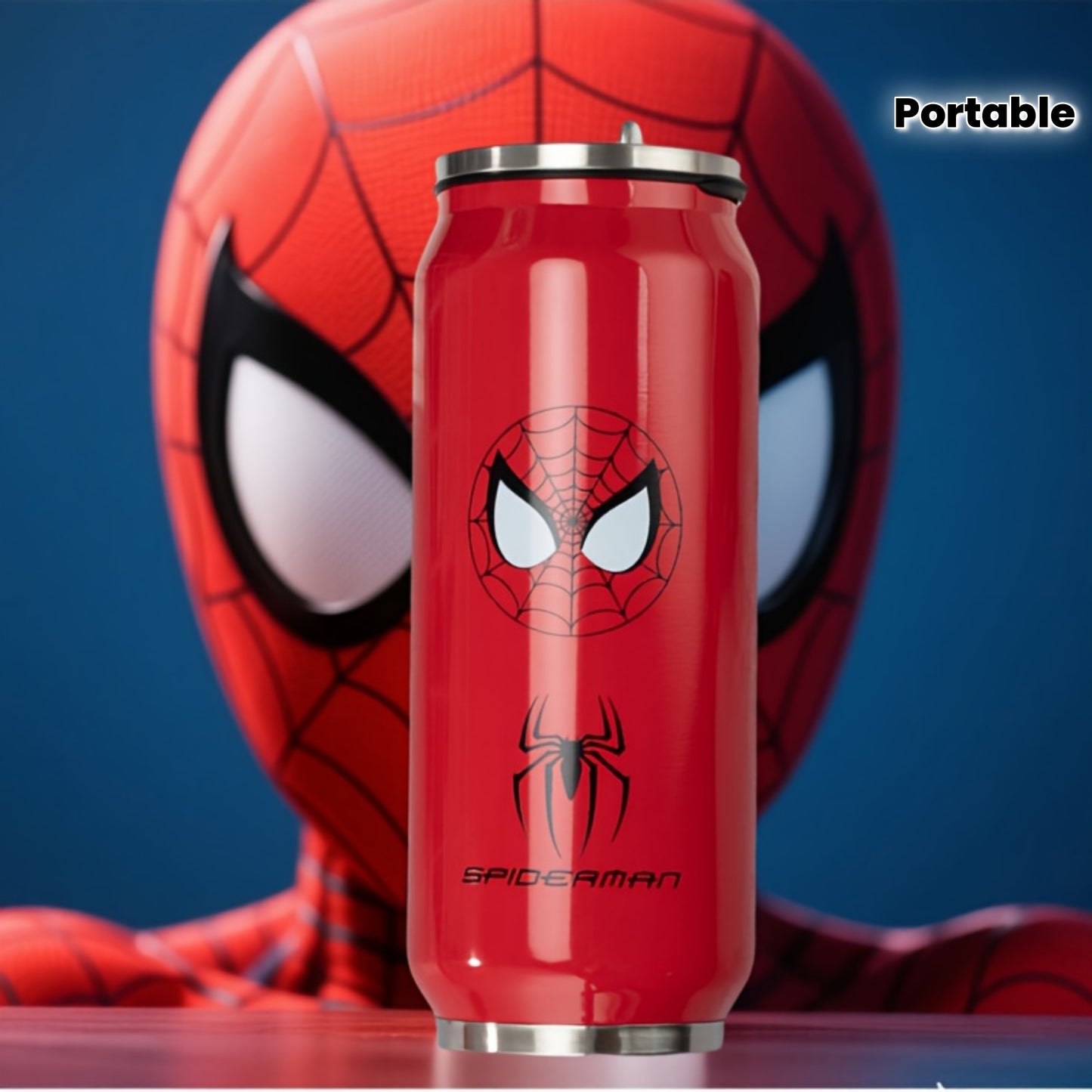Spider-Man Themed Stainless Steel Insulated Bottle