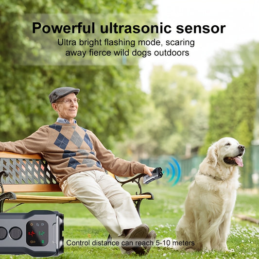 BarkGuard Soundwave technology Bark Control Trainer for Dogs Rechargeable LED Anti-Barking Device Plastic Stop Device