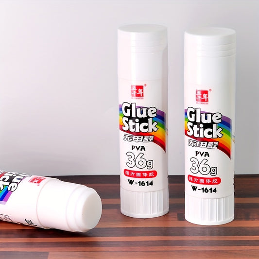 36g Strong Adhesive Glue Stick for Students - Quick-Dry, Non-Toxic, Durable Rubber Glue Stick for Crafts, Office & School Projects - Ideal for Back to School, Office Supplies, Craft Projects, Glue Stick for Crafts, School Pro