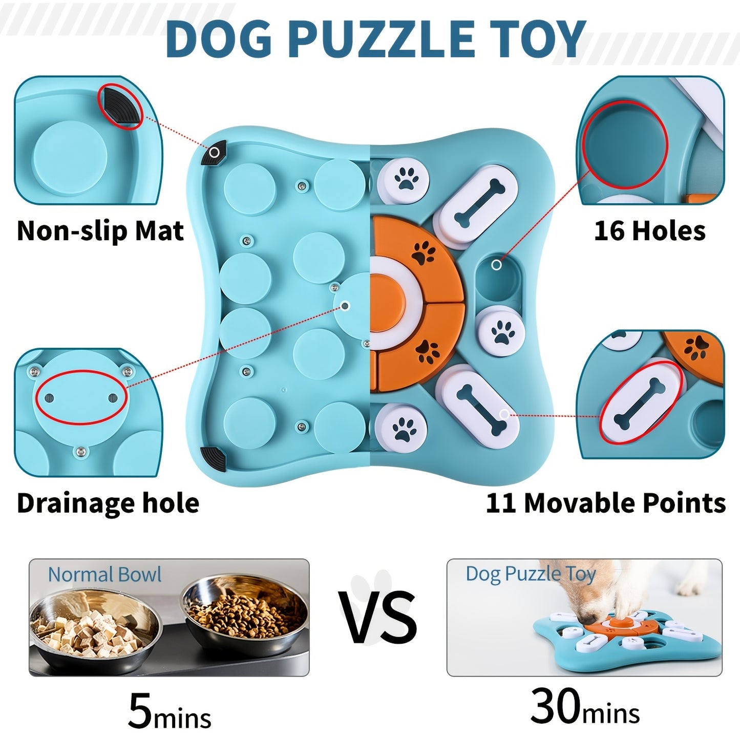 Engaging Dog Puzzle Toy – Treat-Dispensing IQ Booster