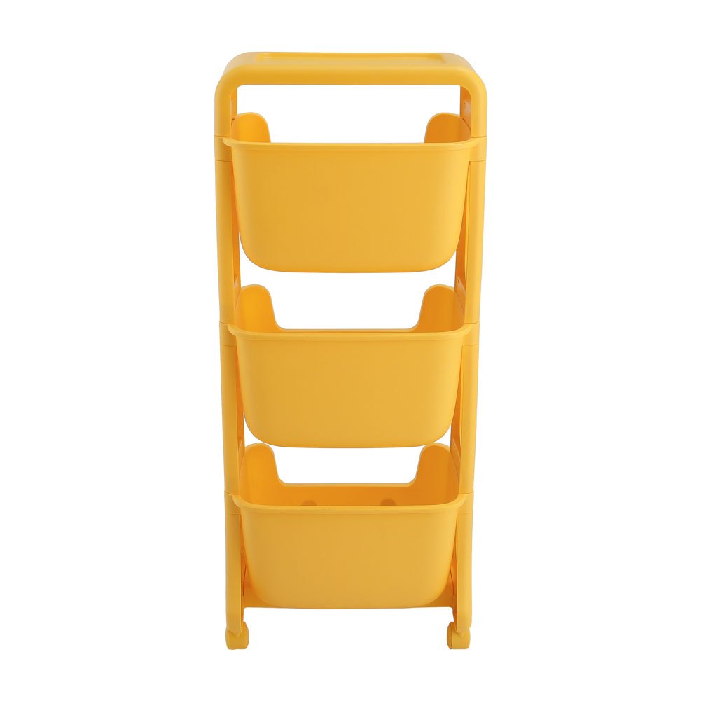 Three-layer Small Yellow Duck Storage Shelf