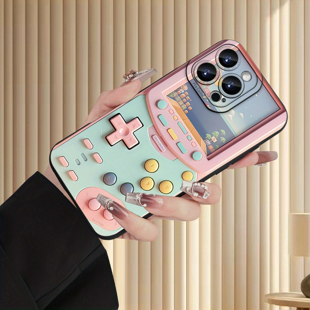 3pcs Set Featuring a Creative And Popular Pink Retro Game Console Design, Transparent, White, And Black Soft Phone Cases, Compatible with Iphone 16/15/14/13/12/11/XS/XR/X/7/8 Plus/Pro/Max/Mini, Suitable As Gifts for Birthdays