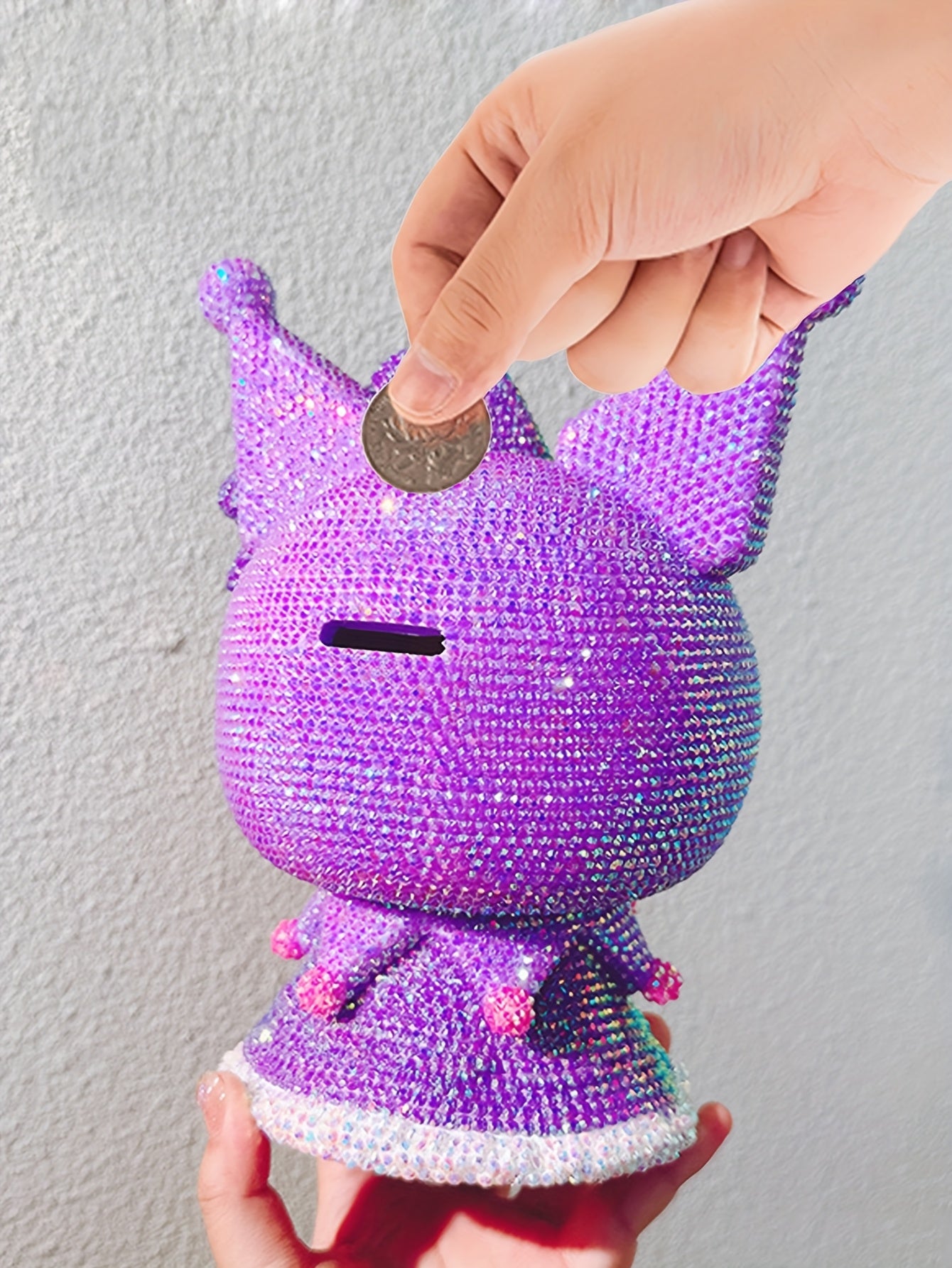[Diamond Studded] DIY Diamond Studded Cute Cartoon Cat Coin Bank .