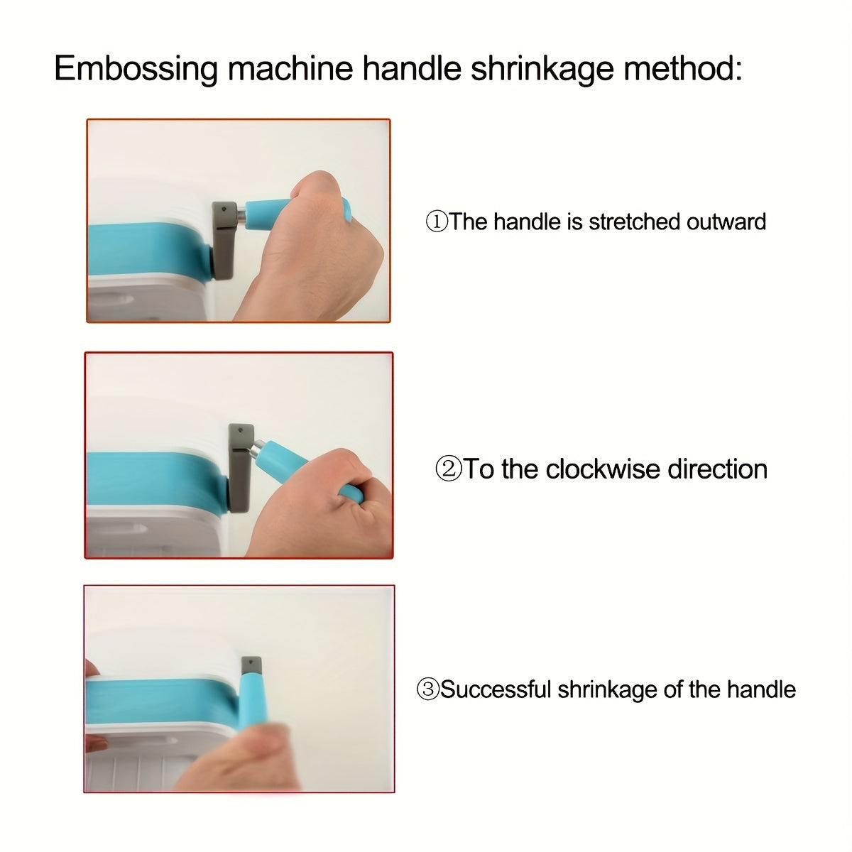 [Manual Die Cutting Machine] Manual Hand Crank Carbon Steel Die Cutting Embossing Machine | for Scrapbooking & Card Making with Stencil Templates, Metal Shape Mold - DIY Craft Tool Set (Excludes Dies and Paper)