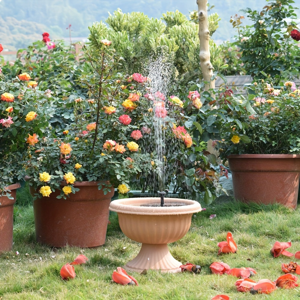 1.5W Solar Fountain Pump with 6 Nozzles