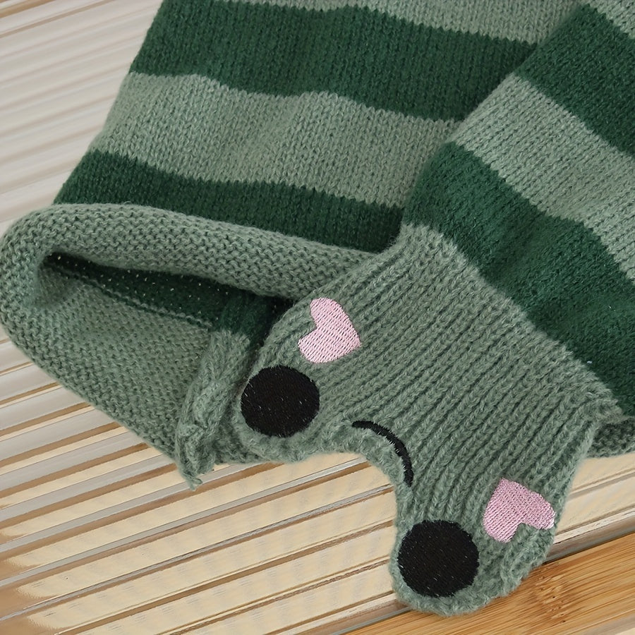 Autumn and Winter Animal Spider Web Pattern Warm Socks