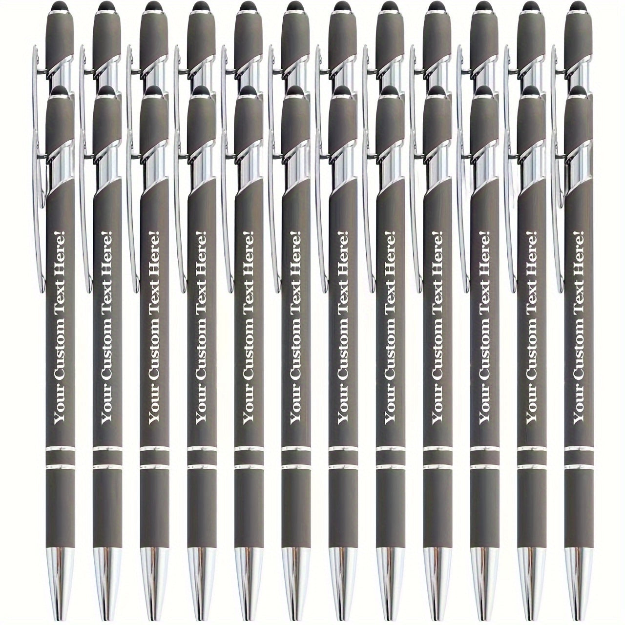8pcs/16pcs/24pcs Round Metal Retractable Ballpoint Pen Set | Smooth Writing Experience, Medium Tip, Suitable for Office, School, Diary and Art Projects, with Personalized Touch