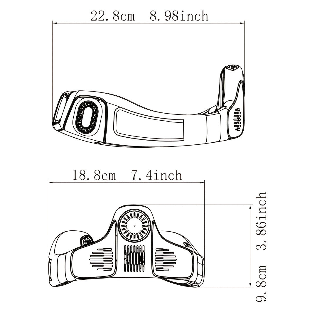 Wearable Neck Fan – Rechargeable, Quiet, Fast Cooling Relief