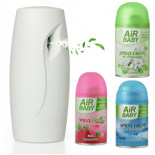 Automatic Air Freshener Spray Dispenser Machine with Three Fragrances.
