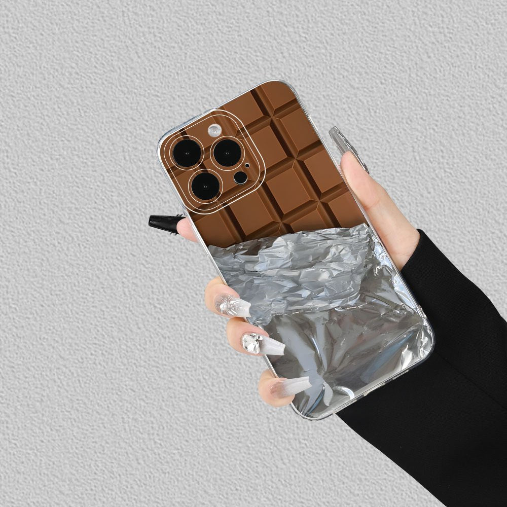 Popular Creative Chocolate-Themed Cartoon Personalized Phone Cases, Compatible with Iphone 16/15/14/13/12/11/XS/XR/X/7/8 Plus/Pro/Max/Mini - Stylish And Innovative Design, Suitable for Everyone, Perfect As a Gift for Friends,