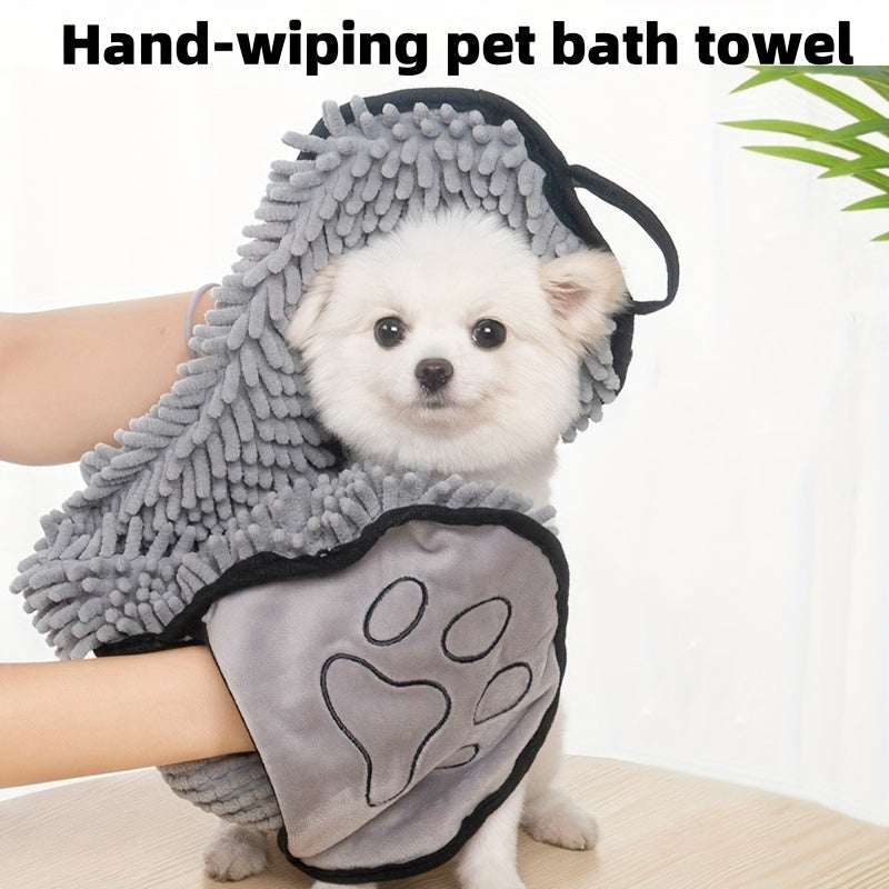 Quick-Dry Super Absorbent Pet Bath Towel For Dogs & Cats - Perfect For Grooming & Bathing!