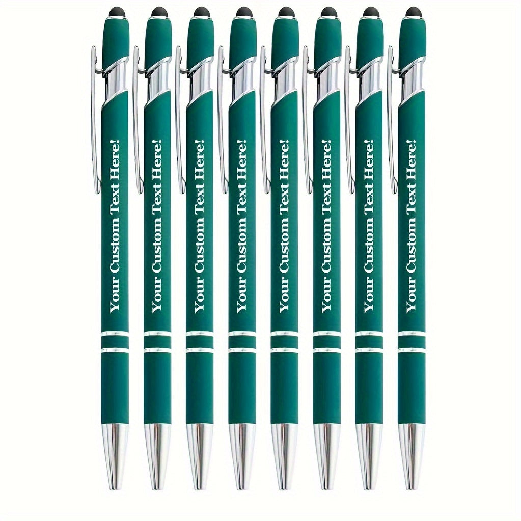 8pcs/16pcs/24pcs Round Metal Retractable Ballpoint Pen Set | Smooth Writing Experience, Medium Tip, Suitable for Office, School, Diary and Art Projects, with Personalized Touch