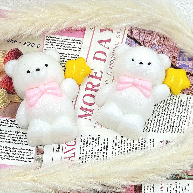 Soft Taba Toy, Magic Star Bear Cute Creamy High-End Sensory Toy, Suitable as Relaxation Toy, Safe TPR Material, Excellent Companion for Relaxation, Birthday/Party/Festival Gift