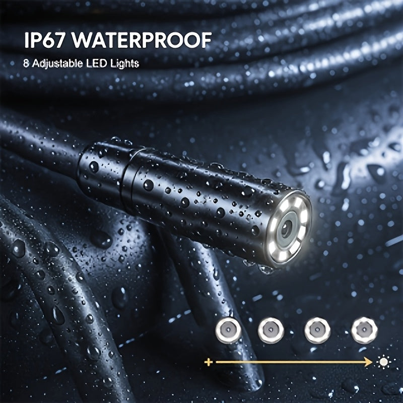 4.3in LCD Screen Industrial Endoscope 8mm Dual/ Single Lens, Endoscope Camera, Auto Repair Plumbing House Auxiliary,