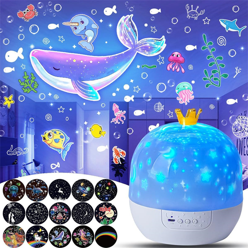 Galaxy Starry Sky Projector Night Light with 360°