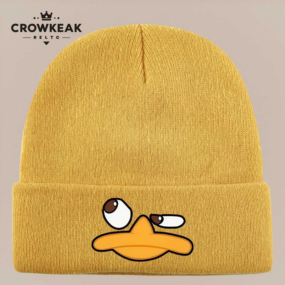 Angry Duck Face Winter Beanie Hat