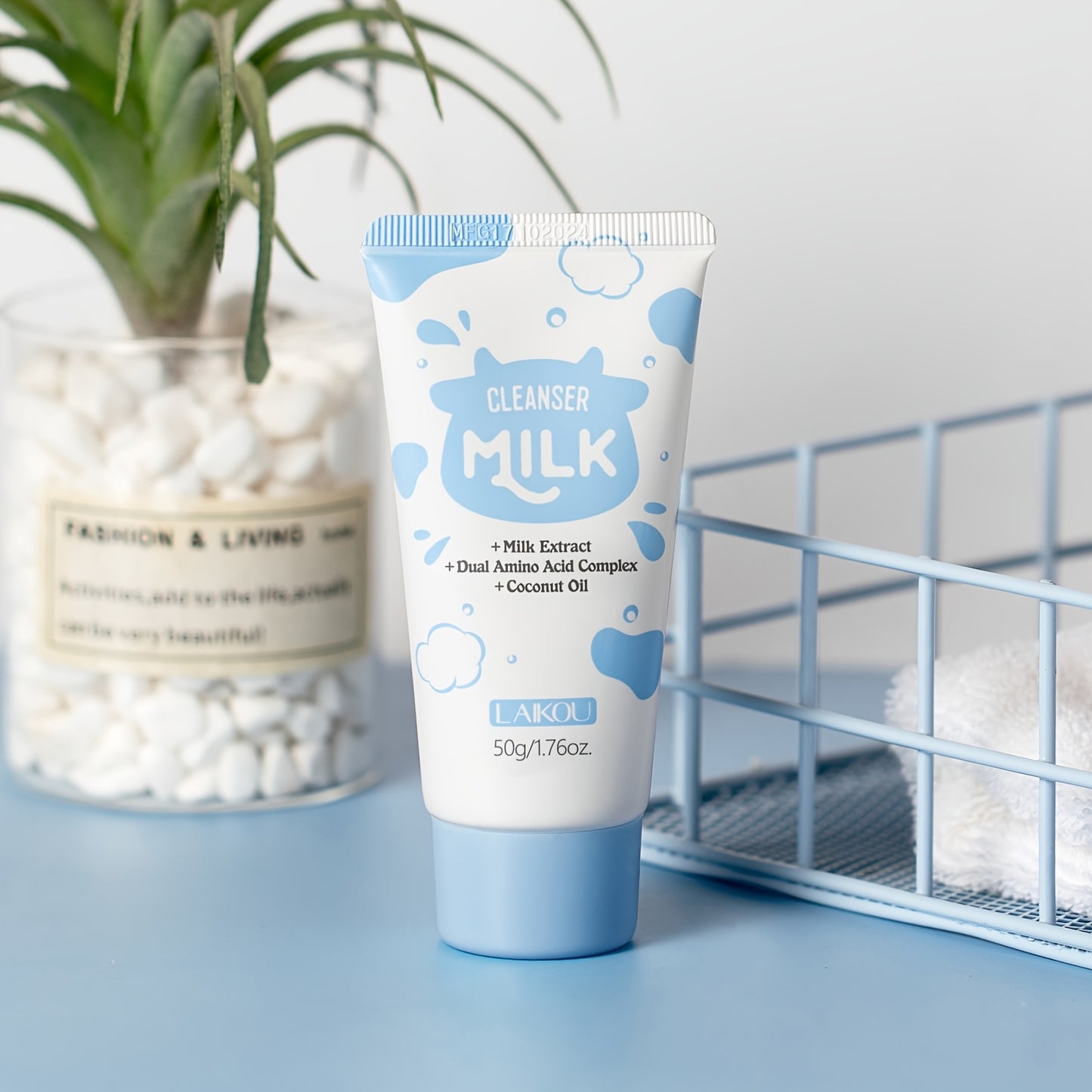 LAIKOU 5pcs Milk Skincare Set for Moisturizing Routine