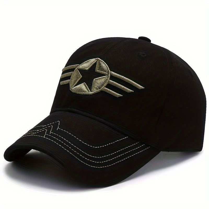 One Piece Men's Outdoor Sports Baseball Cap, Personalized and Fashionable, Simple Camouflage Sun Protection Hat