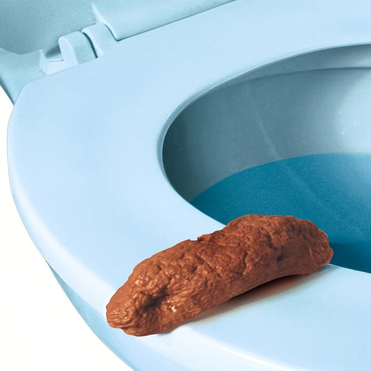 [Hilarious Prank Toy] Hilarious Prank Fake Poop Toy - Realistic Floating, Durable ABS Resin, Brownish-Orange, Fun Novelty Bath & Pool Accessory, Toilet Toy for Adults & Teens, Perfect for Parties, April Fool's Day & Halloween