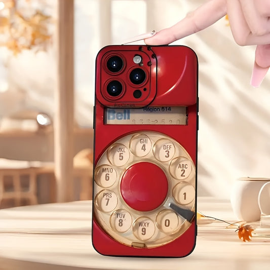 Vintage Phone: Angel Eye Full Cover for Apple Series iPhone14pro Mobile Phone Case Apple 13 Protective Case 11/12 for iPhone15plus Mobile Phone Case 14promax Apple 13 Protective Case 12 Head for Apple 14 Mobile Phone Case Pro