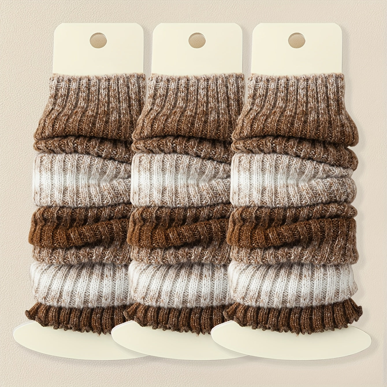 3 Pairs Women'S Thickened Leg Warmers