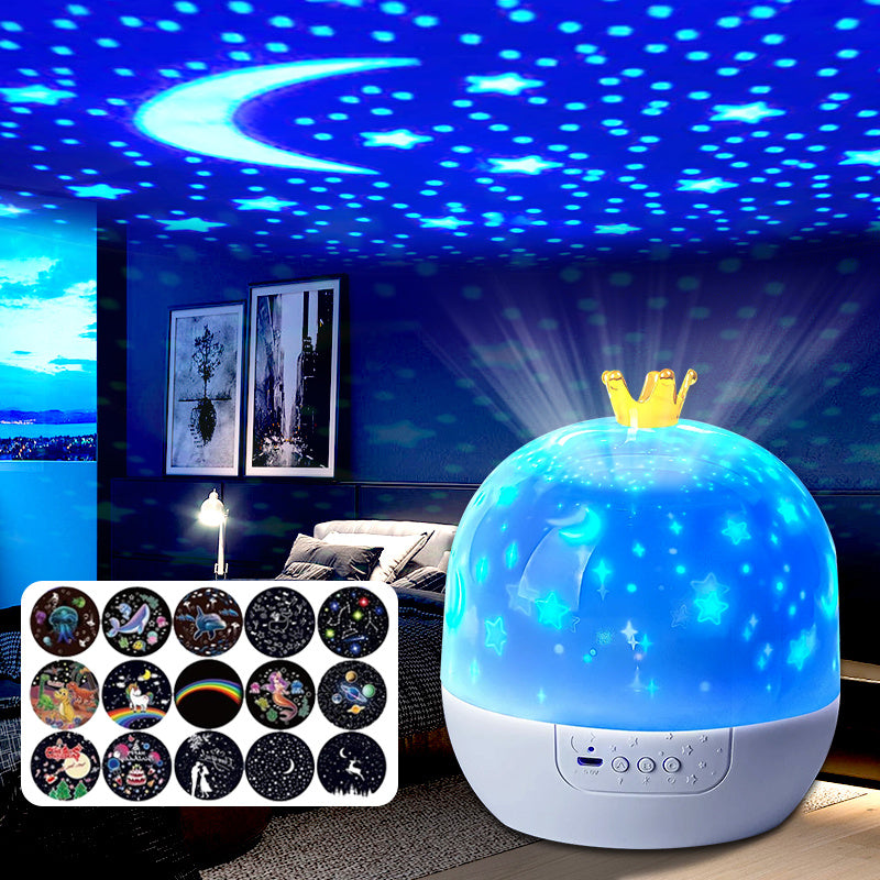 Galaxy Starry Sky Projector Night Light with 360°