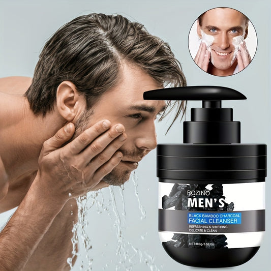 Men’s Charcoal Cleanser, Volcanic Mud, Deep Clean