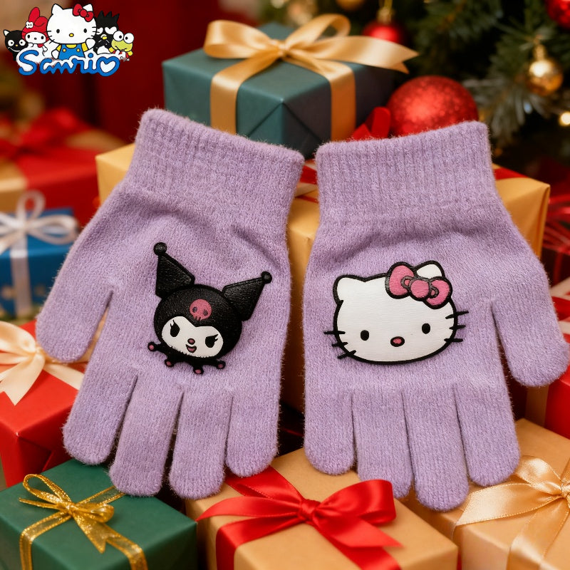 3pcs/set SANRIO Front Kitty Back for kitty Knit Hat