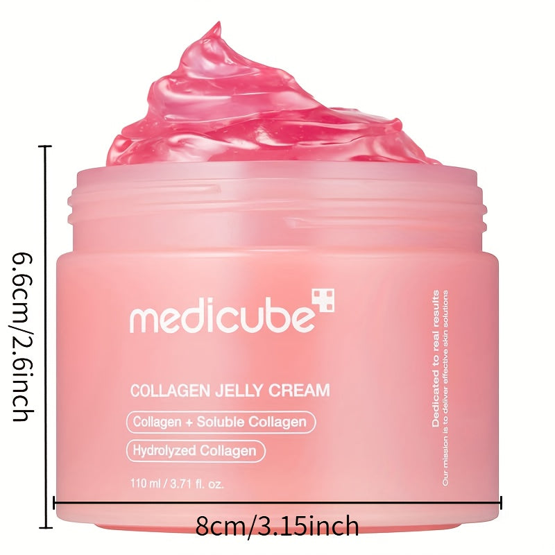 Medicube Korean Skincare Collagen Cream - Moisturizing, Hydrates, Boosts Radiance, Alcohol-Free, All Skin Types, 110ml/3.71 fl.oz