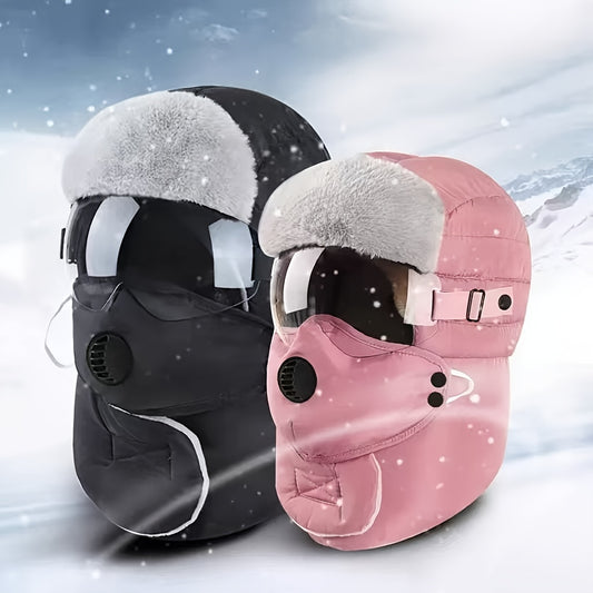 Winter Cycling Outdoor Hat, Ear Muffs & Mask Combo