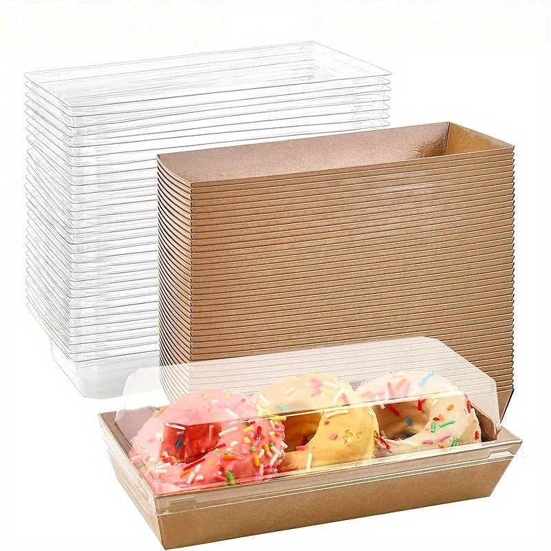 Stackable Baking Boxes 20 Stackable Transparent Plastic Baking Boxes with Lids.