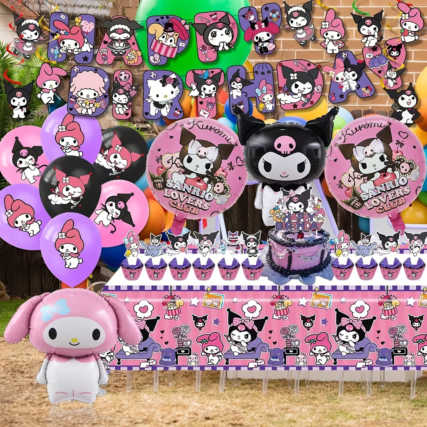 [Sanrio Party] Sanrio Princess Birthday Party Decorations Kit | Universal Fit for Birthday, Graduation Party