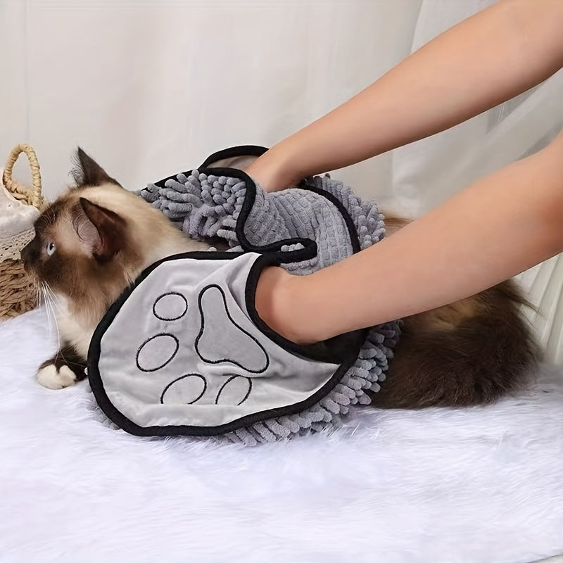 Quick-Dry Super Absorbent Pet Bath Towel For Dogs & Cats - Perfect For Grooming & Bathing!