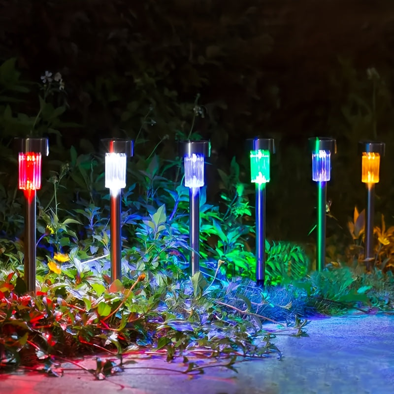 10pcs Solar LED Pathway Lights for Outdoors