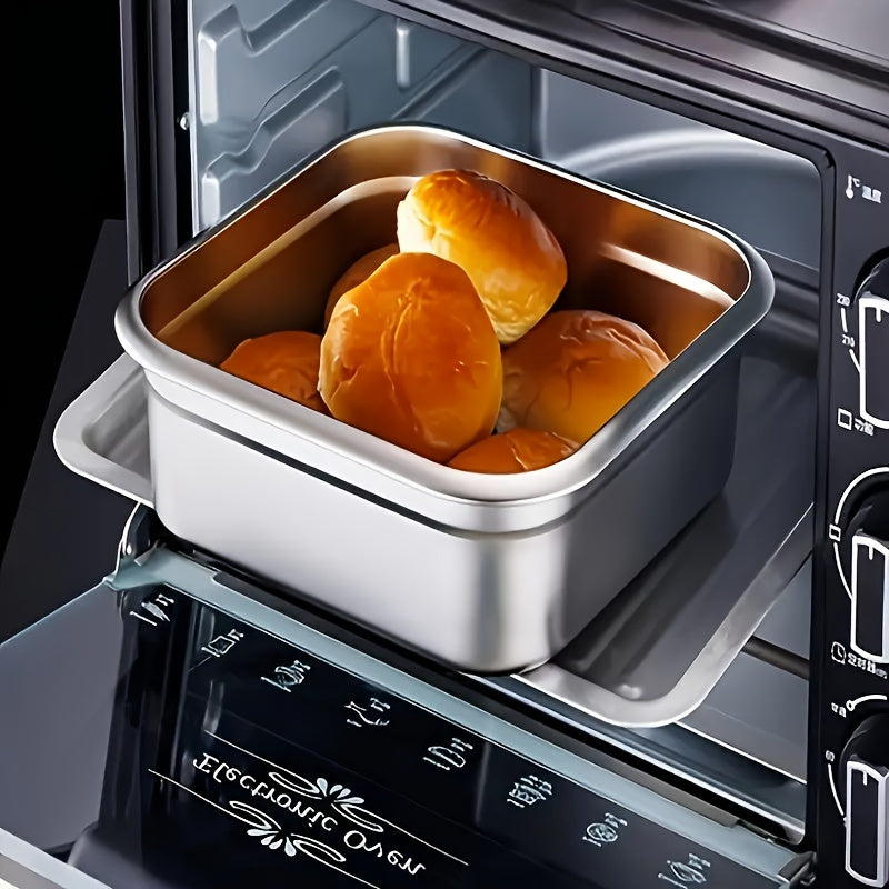 1/2/4pcs Stainless Steel Leakproof Food Storage Container with Blue Lid - Microwave Safe, Reusable, Ideal for Refrigerator & Bento Boxes, Kitchen Essentials, Universal Fit for Outdoor Cooking & Meal Prep