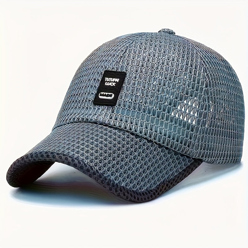 1/2pcs Men's Mesh Baseball Cap, Breathable Summer Caps, Dad Hat Outdoor Fishing Hats, Bone Gorras Snapback Trucker Cap, Women hat