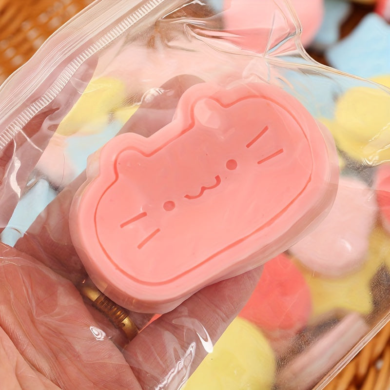 Kitten Cheese Teether TPR Cute Simulation Cat Thickened Relax Squeeze Toy Slow Rebound Pressure Release Toy
