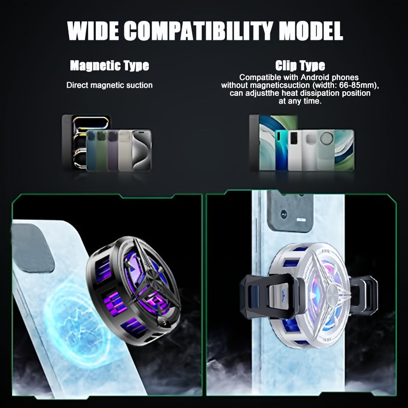 Magnetic Phone Cooler – Chip Cooling, Portable, Battery-Free Gaming