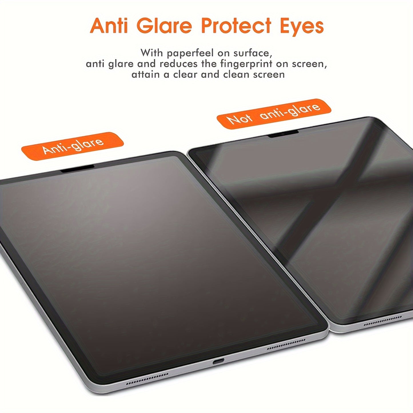 2pcs Frosted Paper Film Screen Protector for iPad Air 13/11 2025, for iPad Pro 13/11 2024, Compatible with 11th/10th/9th/8th/7th/6th/5th, 10.9"/10.2"/9.7 Inch, Air7/Air6/Air5/Air4/Air3/Air2/Air1/Pro 9.7/Pro 10.5 inch mini 7th