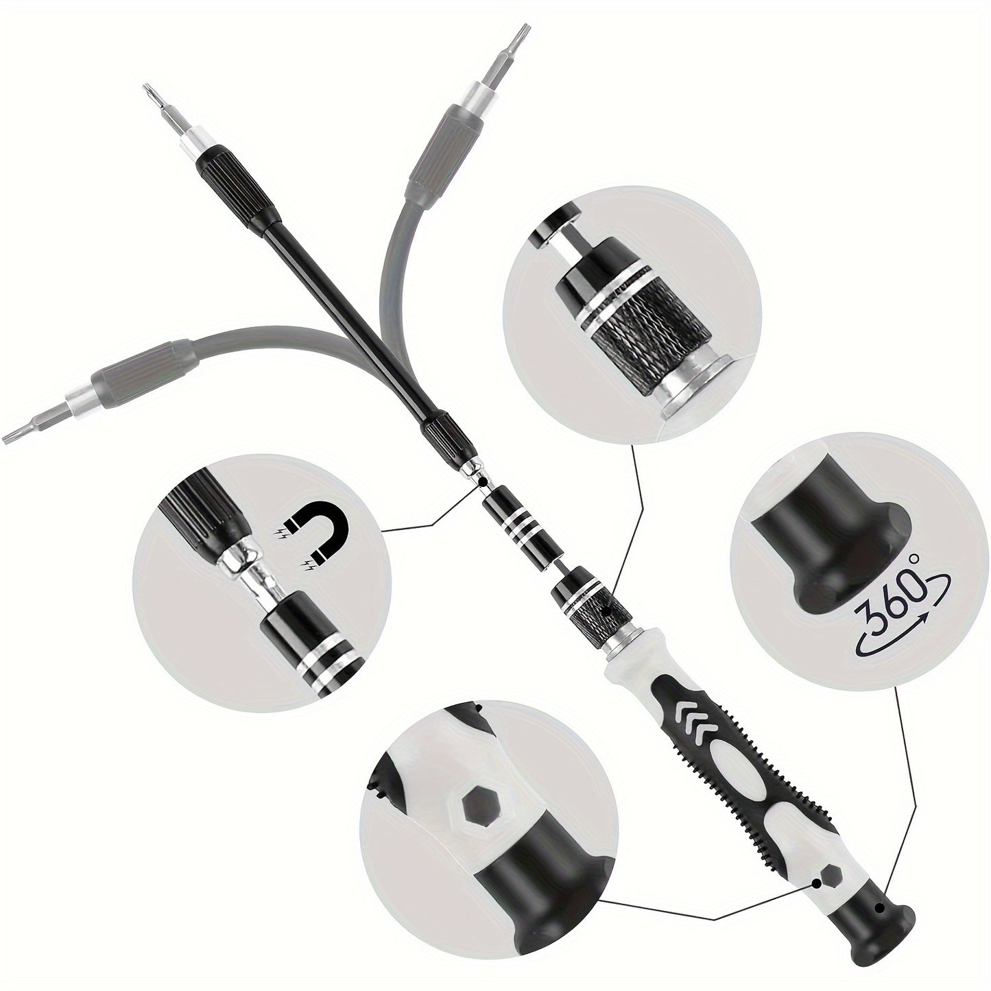 115-in-1 Precision Magnetic Screwdriver Repair Tool Kit