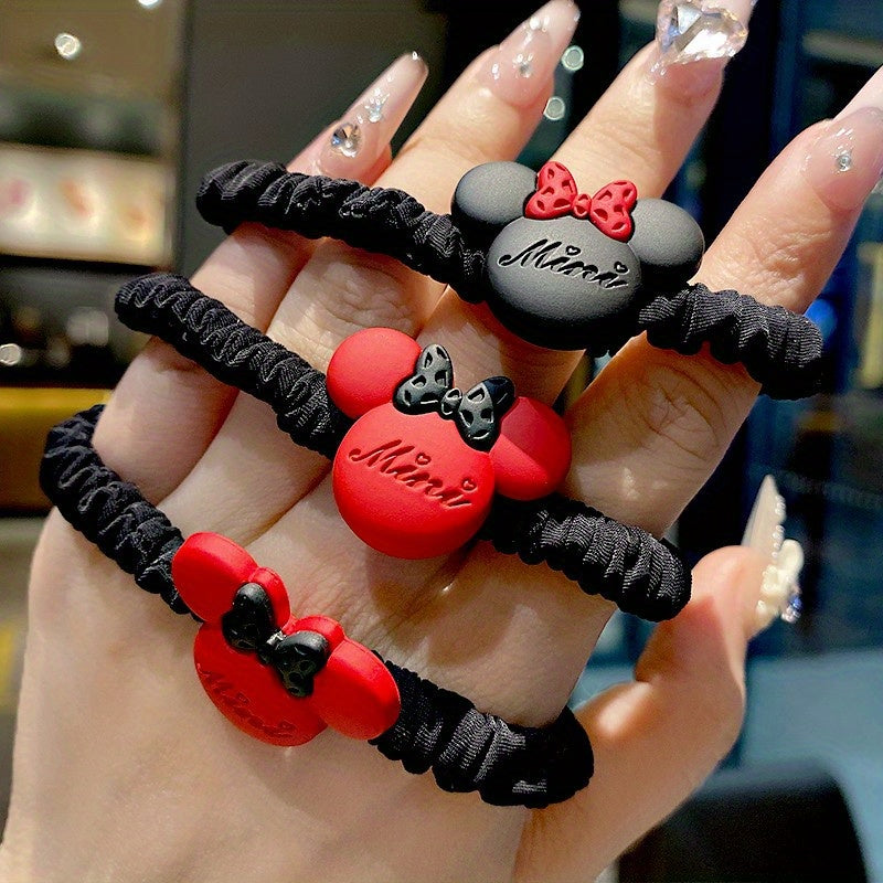 Disney 1pc Mickey Headband | New Style Cute Simple Hair Tie Ponytail Ring for Women | Perfect Travel Outfit Matching Decoration
