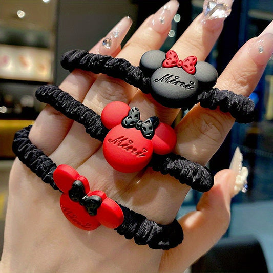 Disney 1pc Mickey Headband | New Style Cute Simple Hair Tie Ponytail Ring for Women | Perfect Travel Outfit Matching Decoration