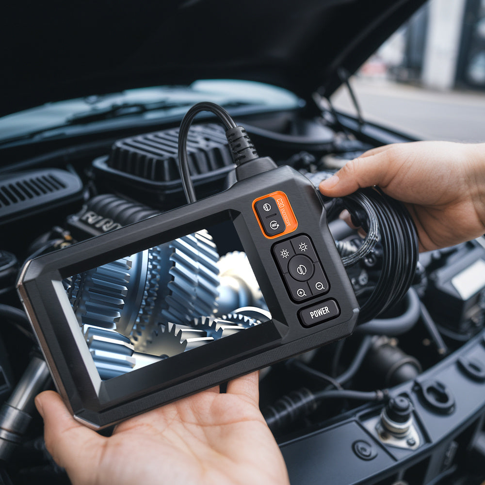 4.3in LCD Screen Industrial Endoscope 8mm Dual/ Single Lens, Endoscope Camera, Auto Repair Plumbing House Auxiliary,